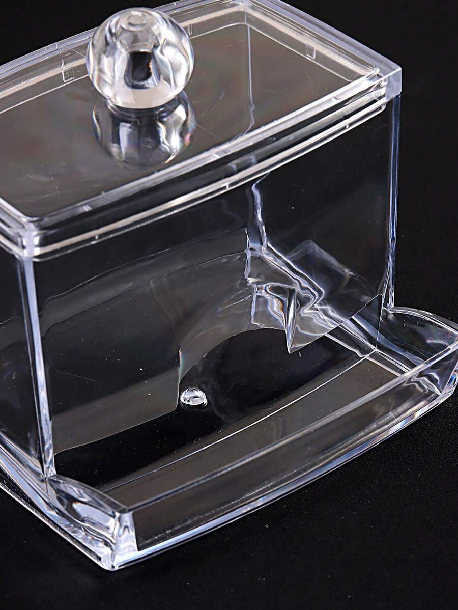 SHEIN صندوق تخزين عصا تنظيف شفاف متعدد الأغراض