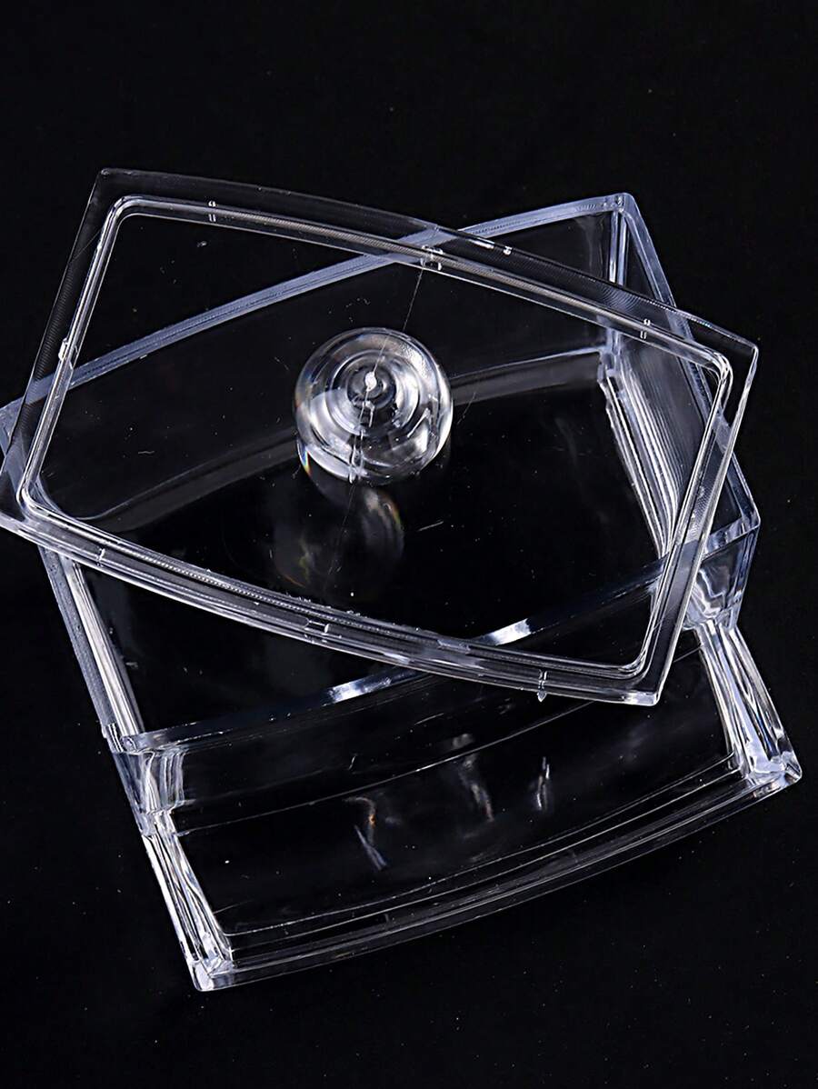 SHEIN صندوق تخزين عصا تنظيف شفاف متعدد الأغراض