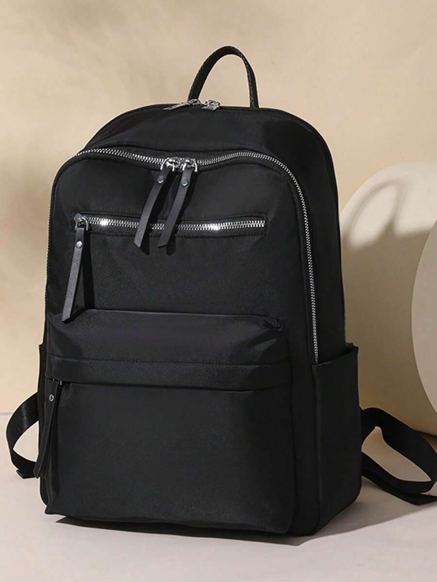 SHEIN حقيبة ظهر كاجوال سوداء كبيرة