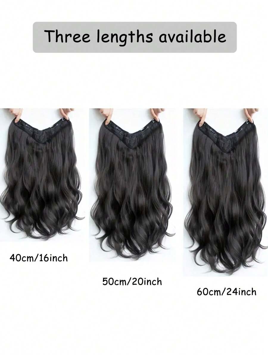 SHEIN باروكة مشبك شعر طويل اصطناعي مقاوم للحرارة