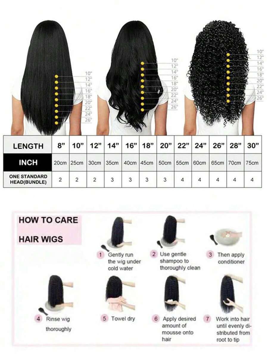 SHEIN باروكة مشبك شعر طويل اصطناعي مقاوم للحرارة