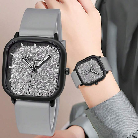 SHEIN ساعة كوارتز بسوار سيليكون