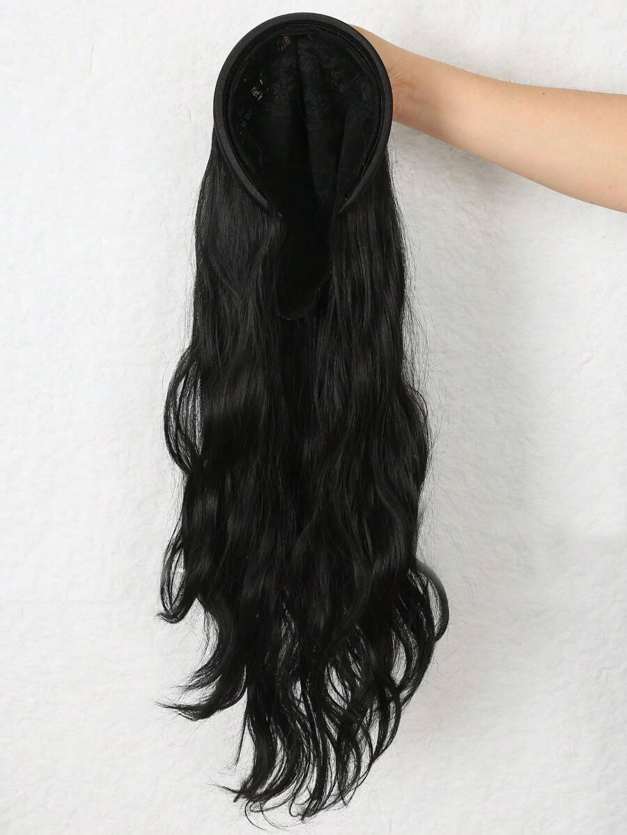 SHEIN شعر مستعار 22 بوصة بخصل قابلة للإزالة شبه طبيعي