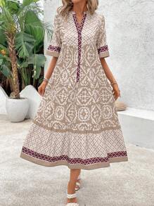 SHEIN Clasi فستان كاجوال طويل بستايل بوهو