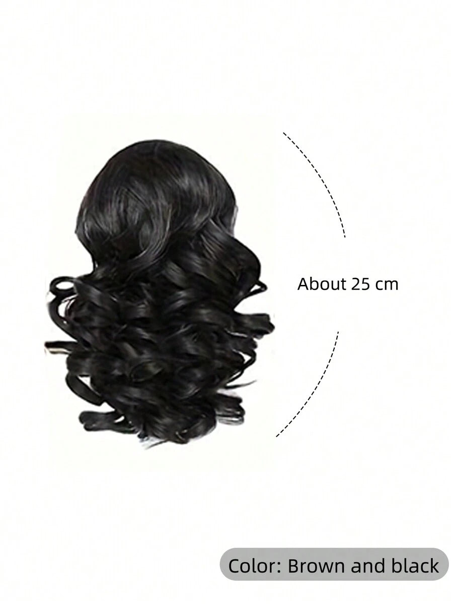SHEIN SHDanrtsey باروكة شعر بشكل ذيل حصان مضفر خفيف الوزن