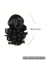 SHEIN SHDanrtsey باروكة شعر بشكل ذيل حصان مضفر خفيف الوزن