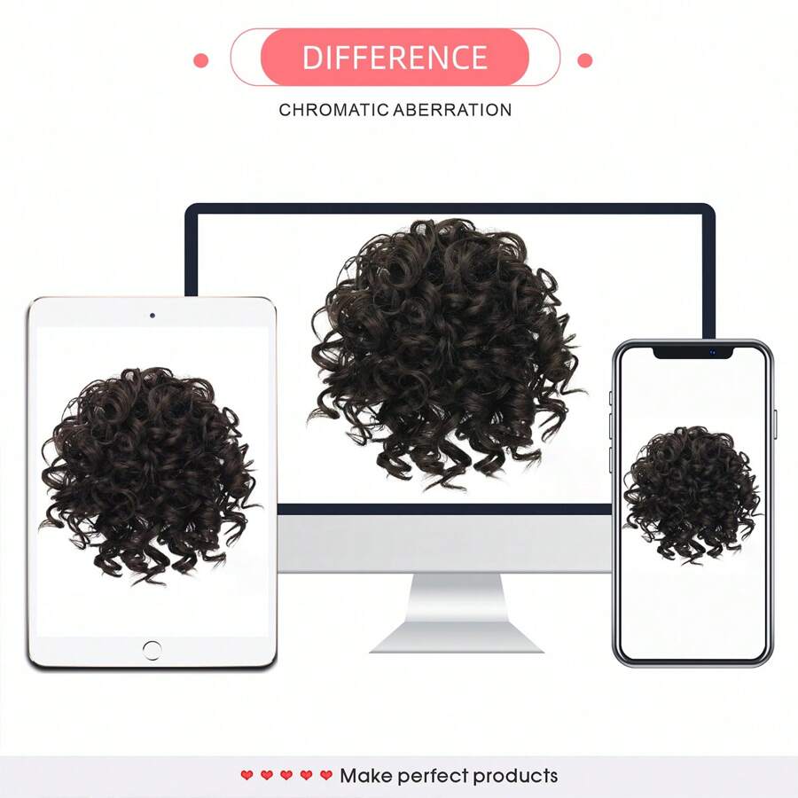 SHEIN باروكة شعر كعكعة صناعية قابلة للتمديد