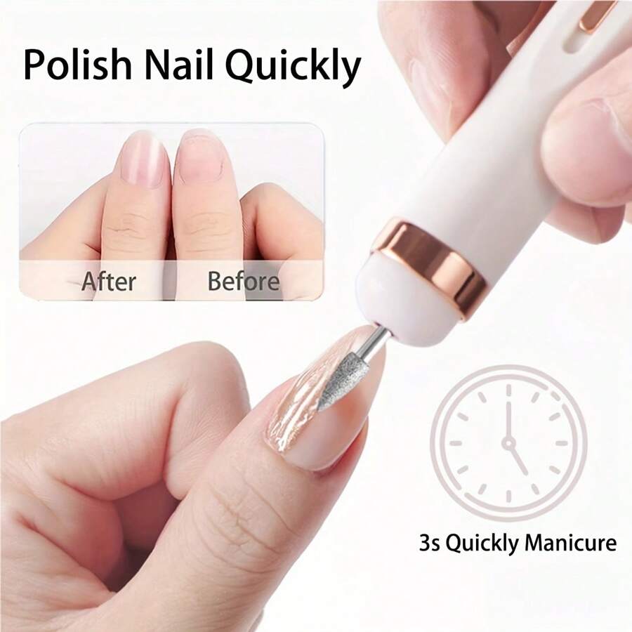 SHEIN مبراة أظافر كهربائية 5 في 1 للمناكير والباديكير