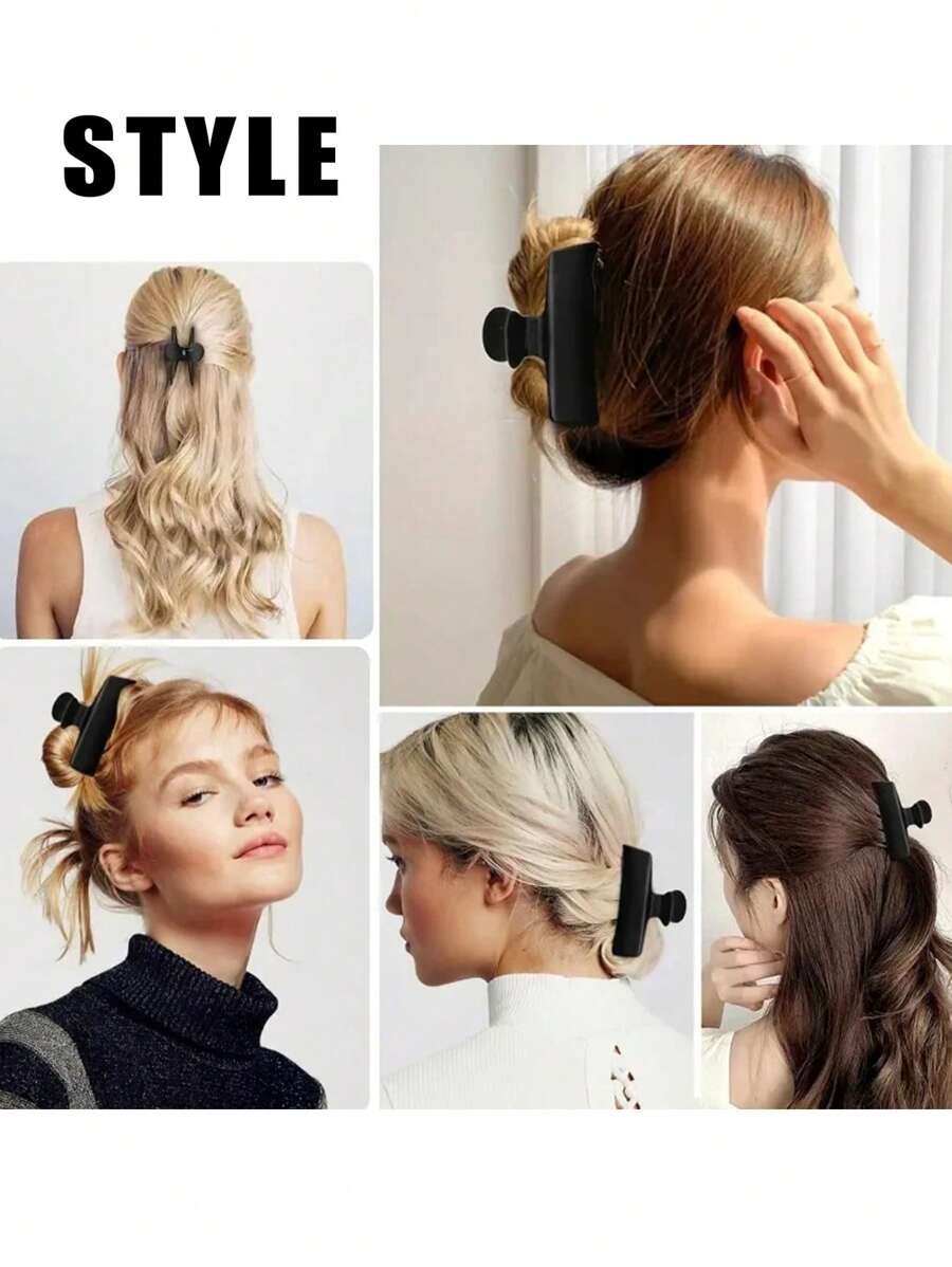 SHEIN WANMEI مجموعة 12 مشبك شعر بشكل فراشة لتقسيم وتصفيف الشعر