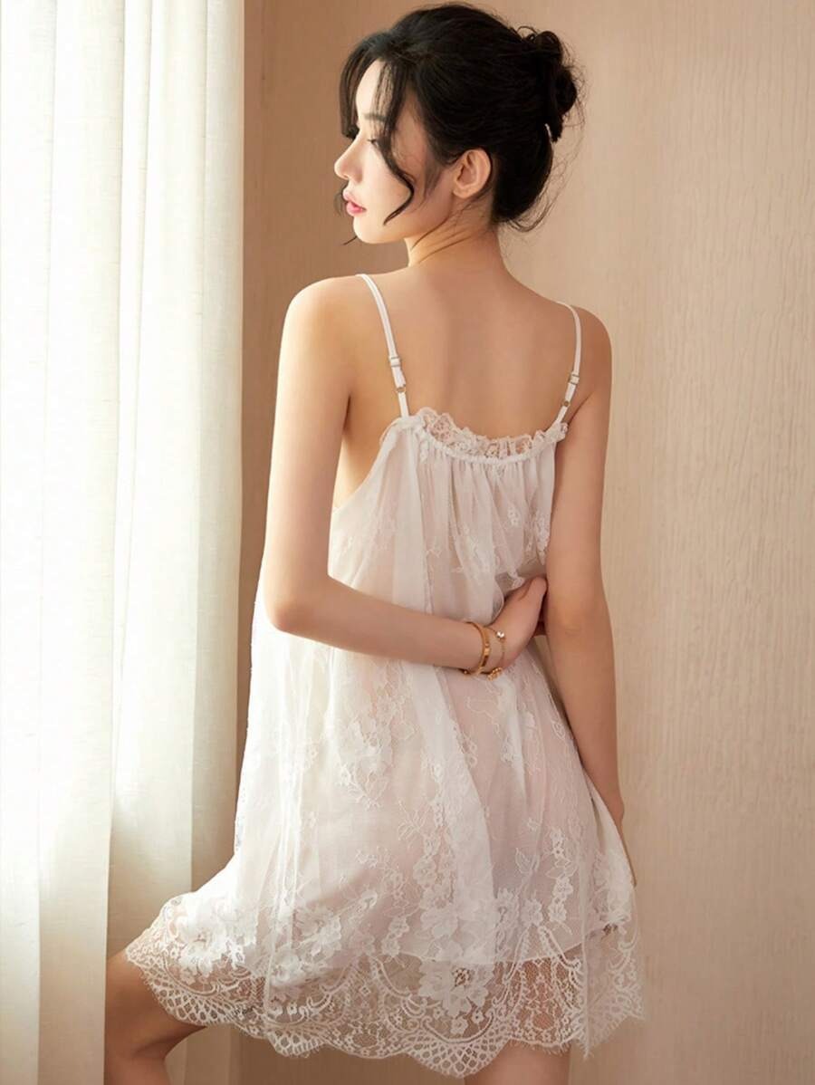 SHEIN فستان نوم دانتيل