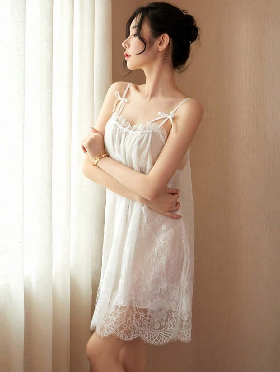 SHEIN فستان نوم دانتيل