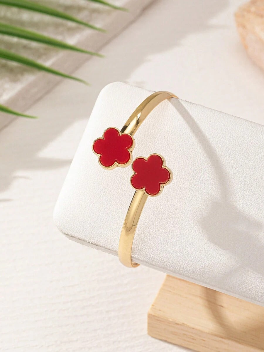 SHEIN مجموعة مجوهرات على شكل وردة
