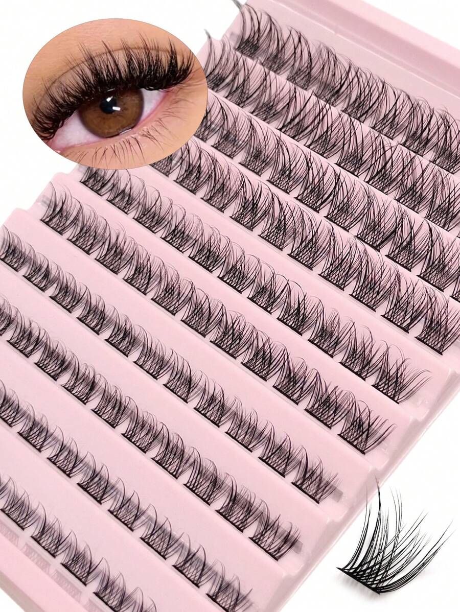 SHEIN Asiteo رموش 110 قطع فردية طبيعية ناعمة من الفرو