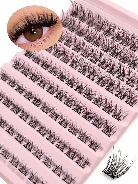 SHEIN Asiteo رموش 110 قطع فردية طبيعية ناعمة من الفرو