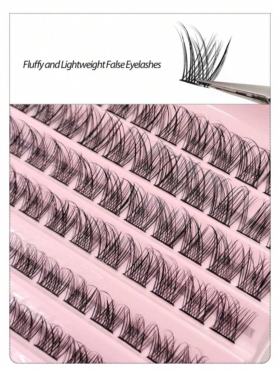 SHEIN Asiteo رموش 110 قطع فردية طبيعية ناعمة من الفرو