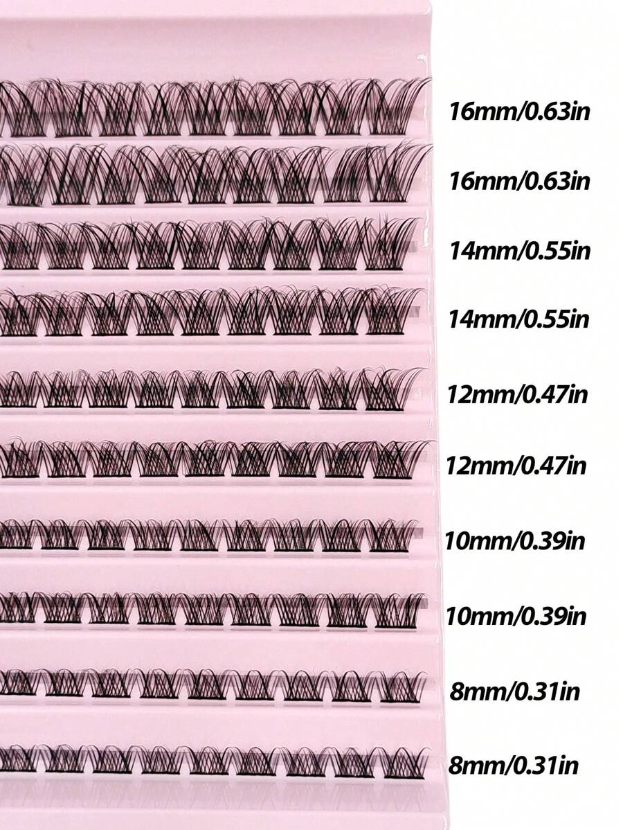 SHEIN Asiteo رموش 110 قطع فردية طبيعية ناعمة من الفرو