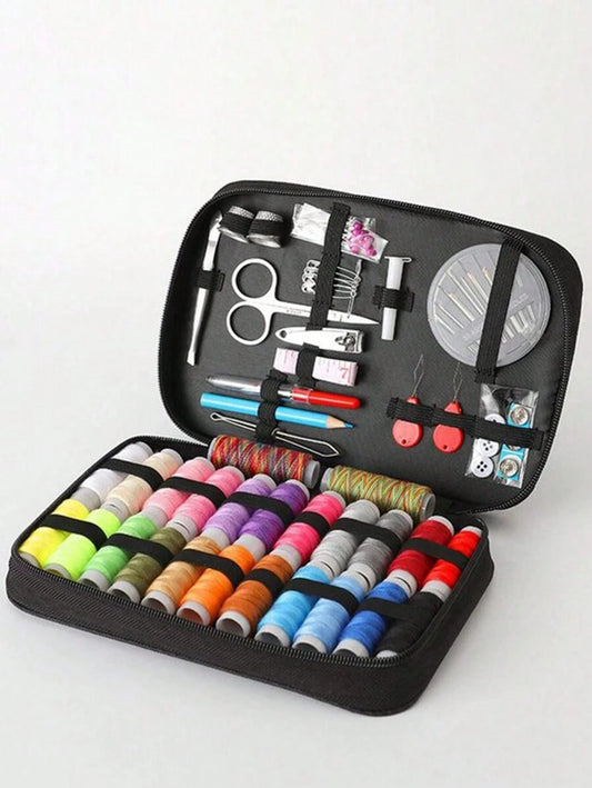 SHEIN طقم خياطة محمول 1 قطعة مع إبرة وخيط ولوازم يديوية