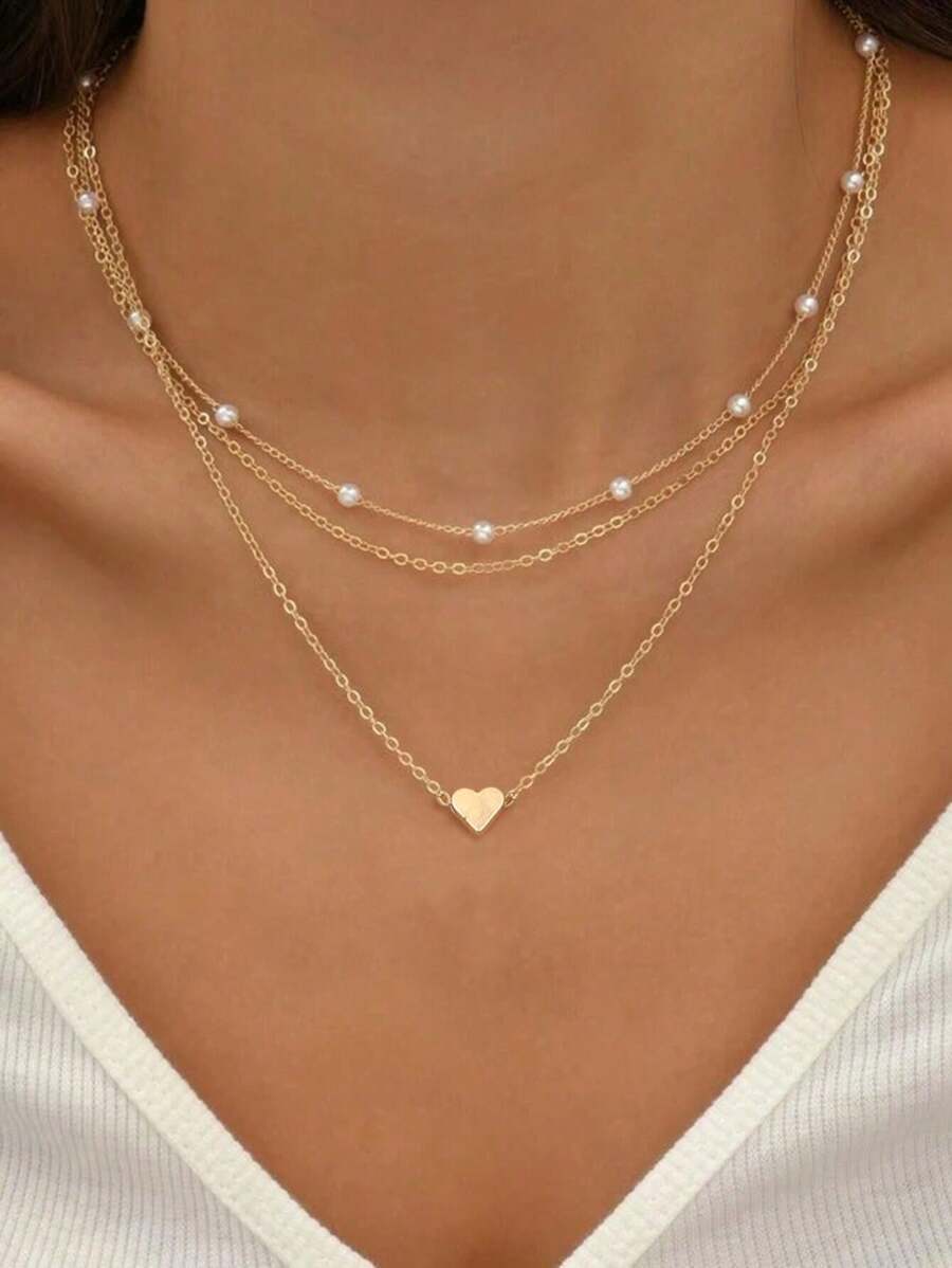 SHEIN مجموعة 12 أساور متعددة الطبقات بزخارف متنوعة