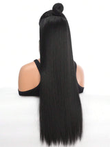 SHEIN شعر اصطناعي مستقيم طويل ب 5 مشابك