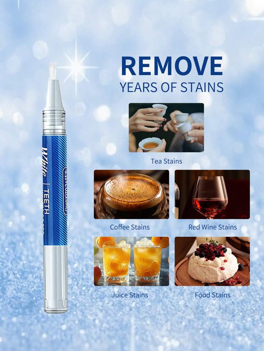 SHEIN Vaclav قلم تبييض الأسنان لإزالة البقع والحفاظ على صحة الفم