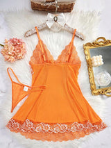 SHEIN طقم نوم شبه شفاف 2 قطعة