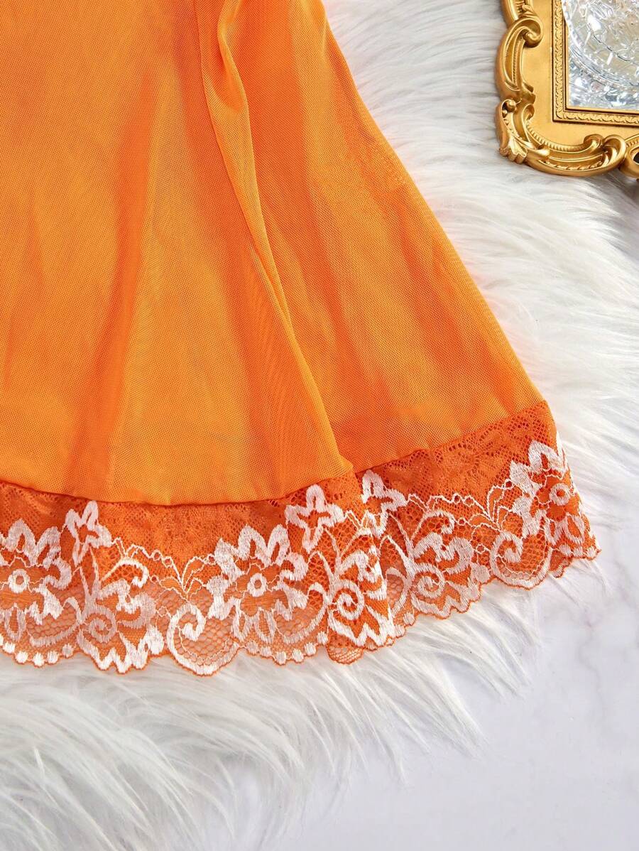 SHEIN طقم نوم شبه شفاف 2 قطعة