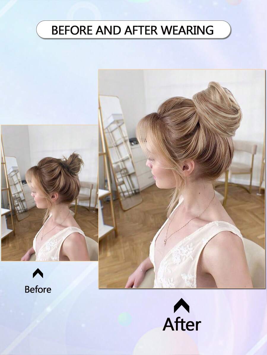 SHEIN باروكة ذيل حصان اصطناعي بوشن شينيون مرن