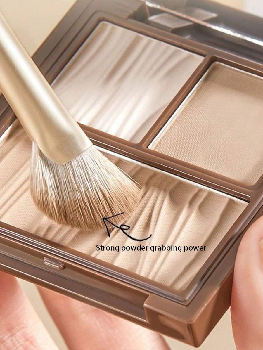 SHEIN فرشاة مائلة لتحديد الأنف 2 قطعة ناعمة