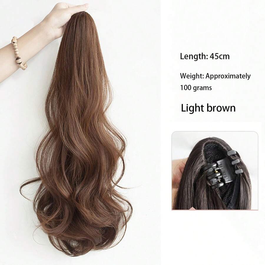 SHEIN وصلة شعر ذيل حصان طويل مموج لإطلالة أنيقة