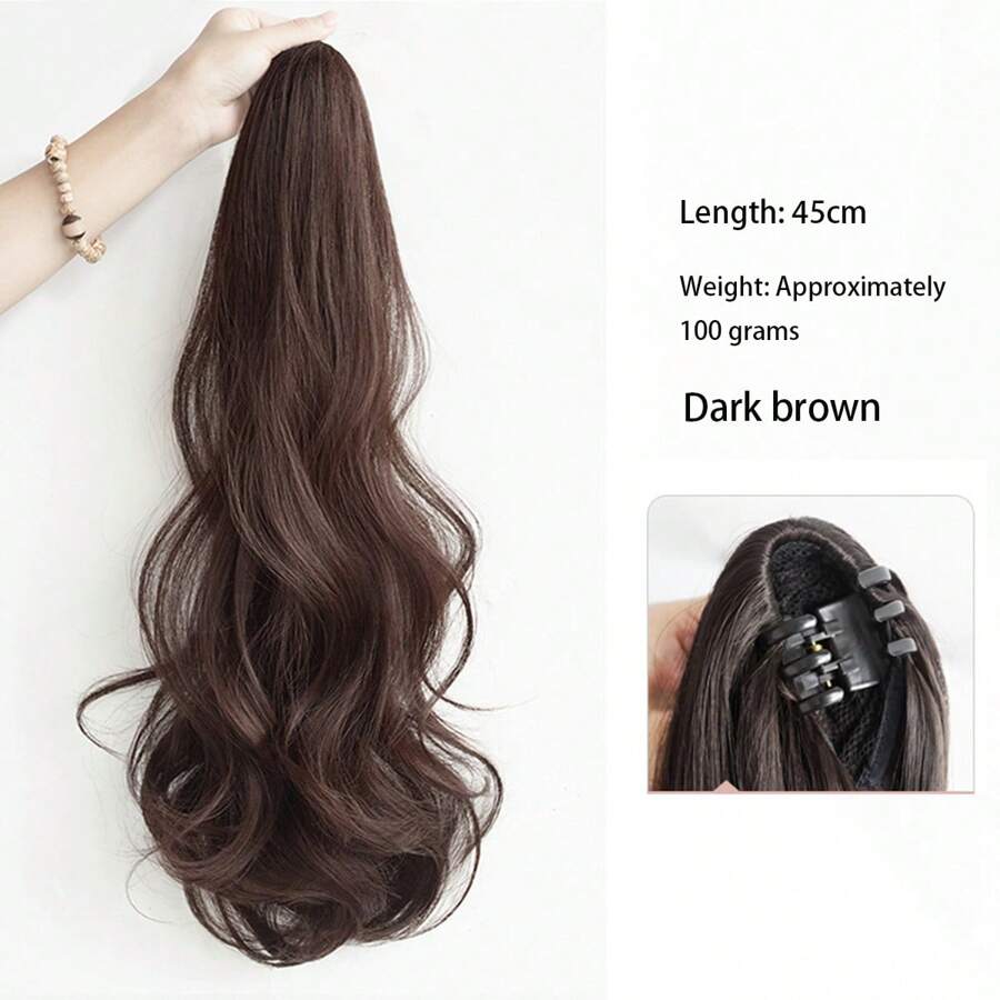 SHEIN وصلة شعر ذيل حصان طويل مموج لإطلالة أنيقة