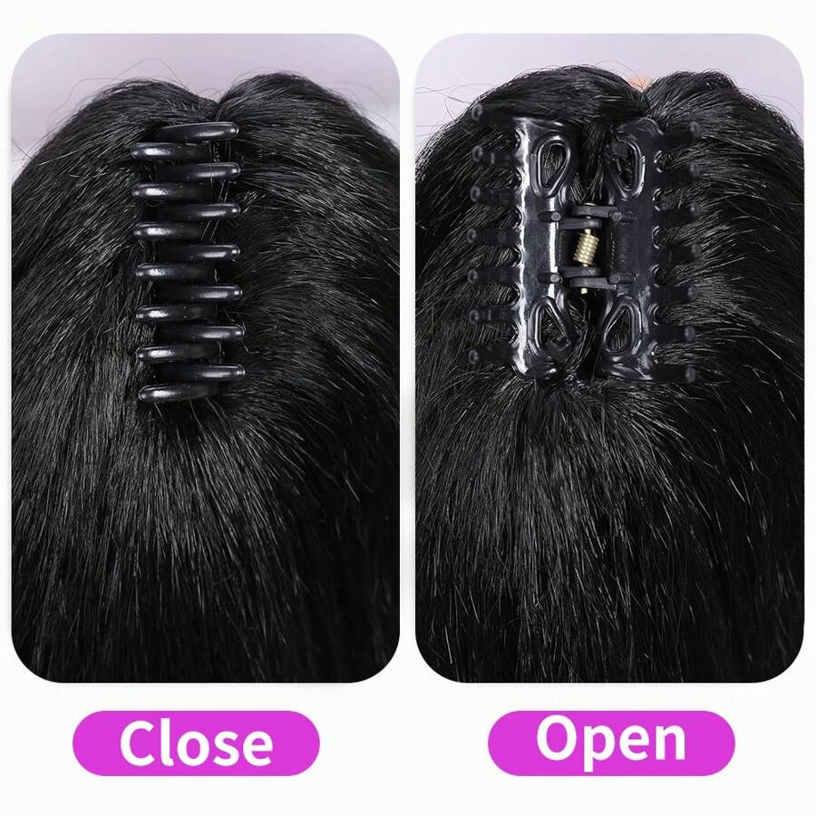 SHEIN إكستنشن شعر ذيل حصان مموج بمشبك مخالب