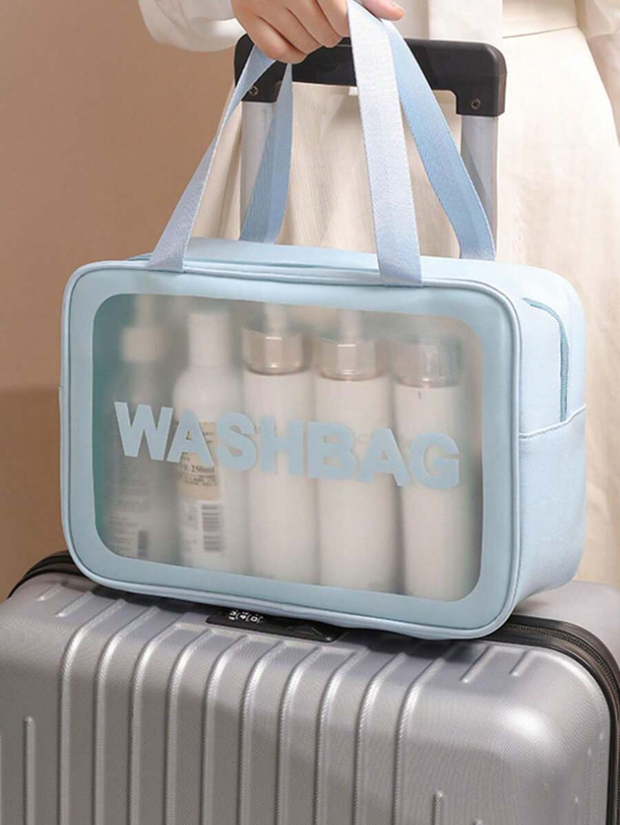 SHEIN مجموعة حقائب مكياج سفرية مقاومة للماء للتخزين والتنظيم