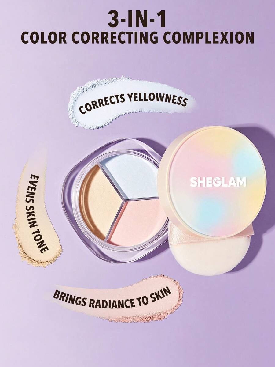 SHEGLAM بودرة تثبيت للتحكم بالزيوت ولمسة نهائية ناعمة