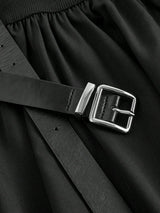 SHEIN MOD فستان اسود صيفي بلا أكمام