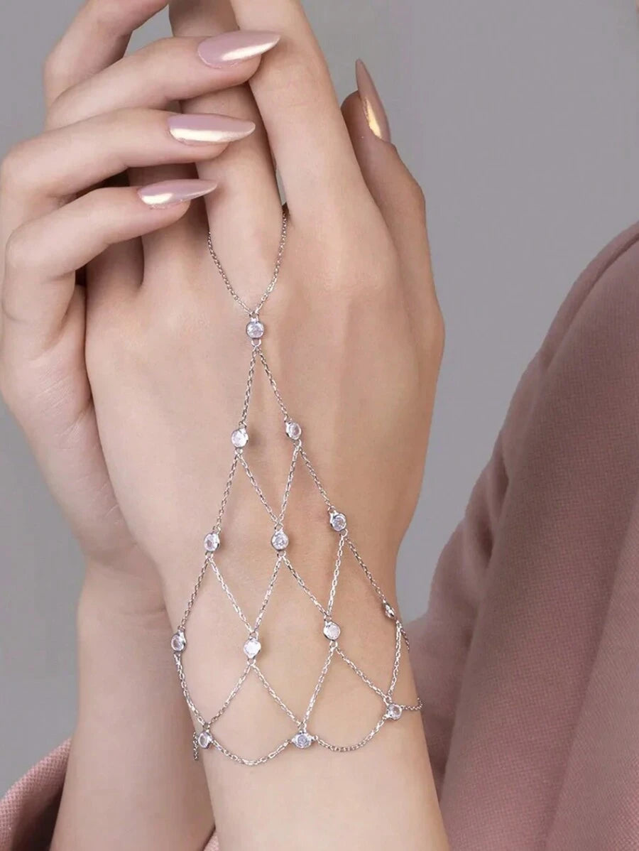 SHEIN خاتم أصابع مرصع بالألماس