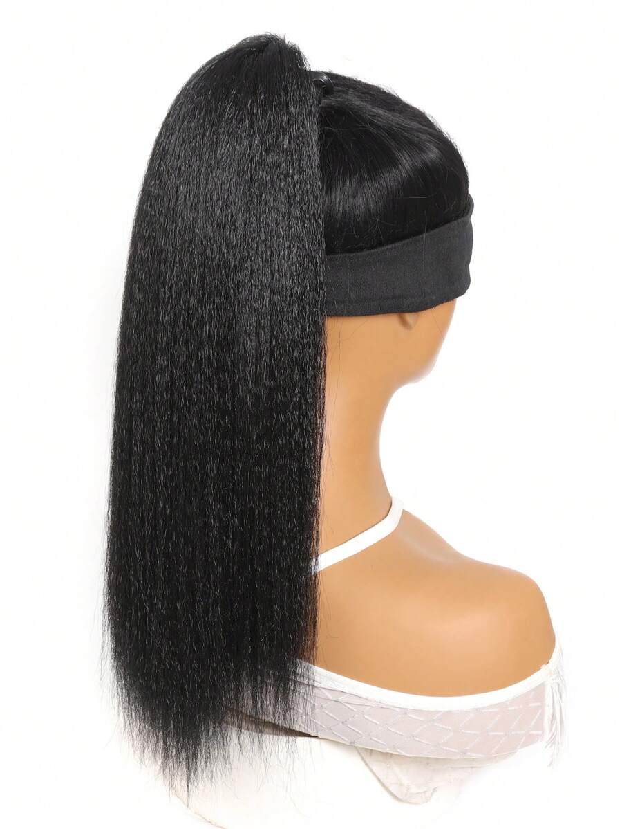 SHEIN امتداد شعر ياكي مستقيم أسود بمشبك