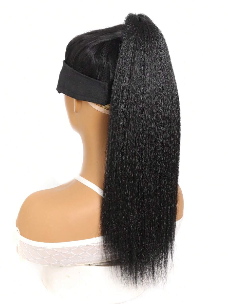 SHEIN امتداد شعر ياكي مستقيم أسود بمشبك