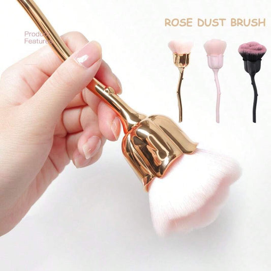 SHEIN HMQ beauty فرشاة أظافر بزهرة للمانيكير وتنظيف الغبار