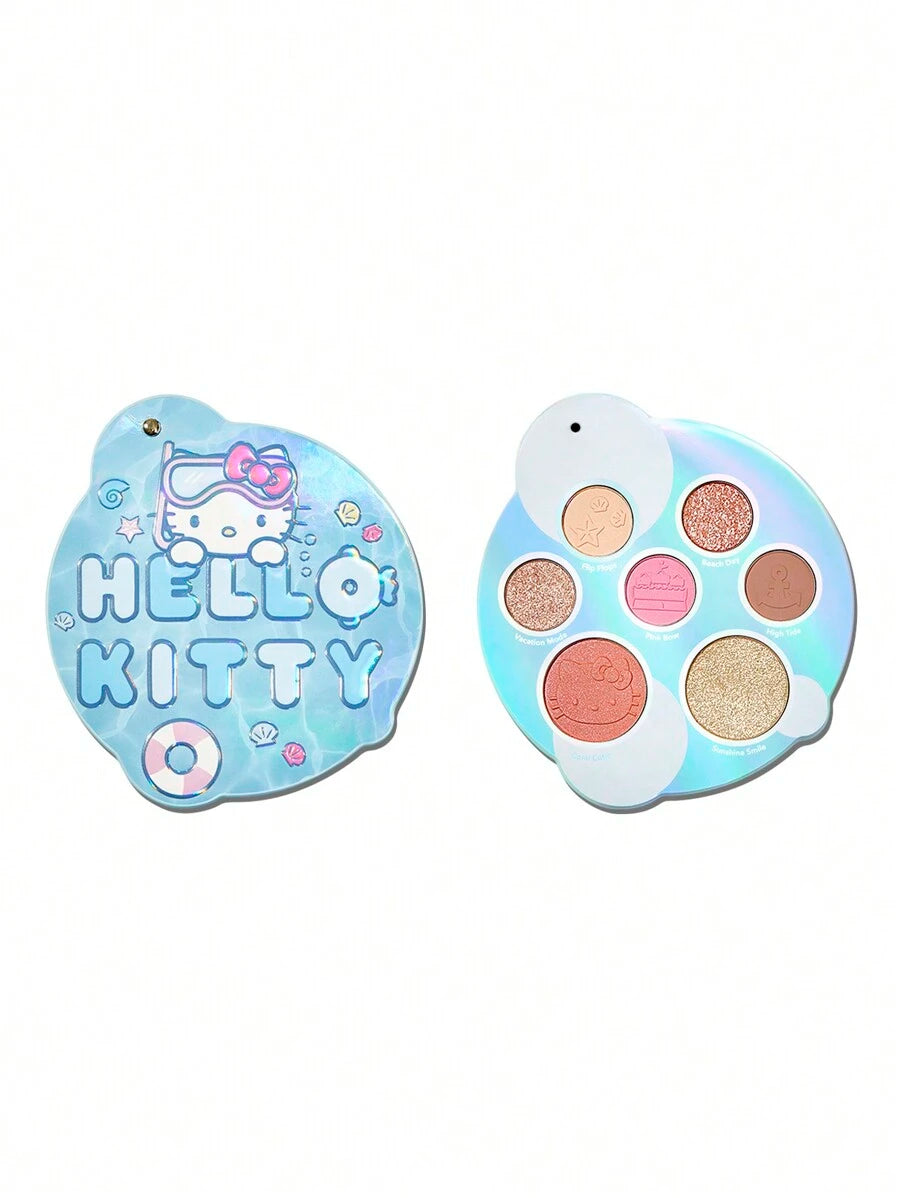 SHEGLAM Hello Kitty Fun In The Sun لوحة ألوان ظلال عيون وأحمر خدود بني ووردي