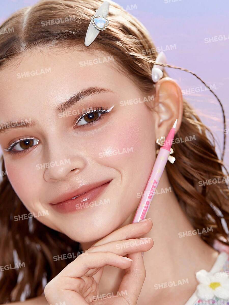 SHEGLAM Hello Kitty Make Waves White Waves آيلاينر مقاوم للماء 3 ألوان بلون