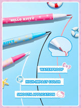 SHEGLAM Hello Kitty Make Waves Pink Winks كحل مقاوم للماء 3 ألوان بلون