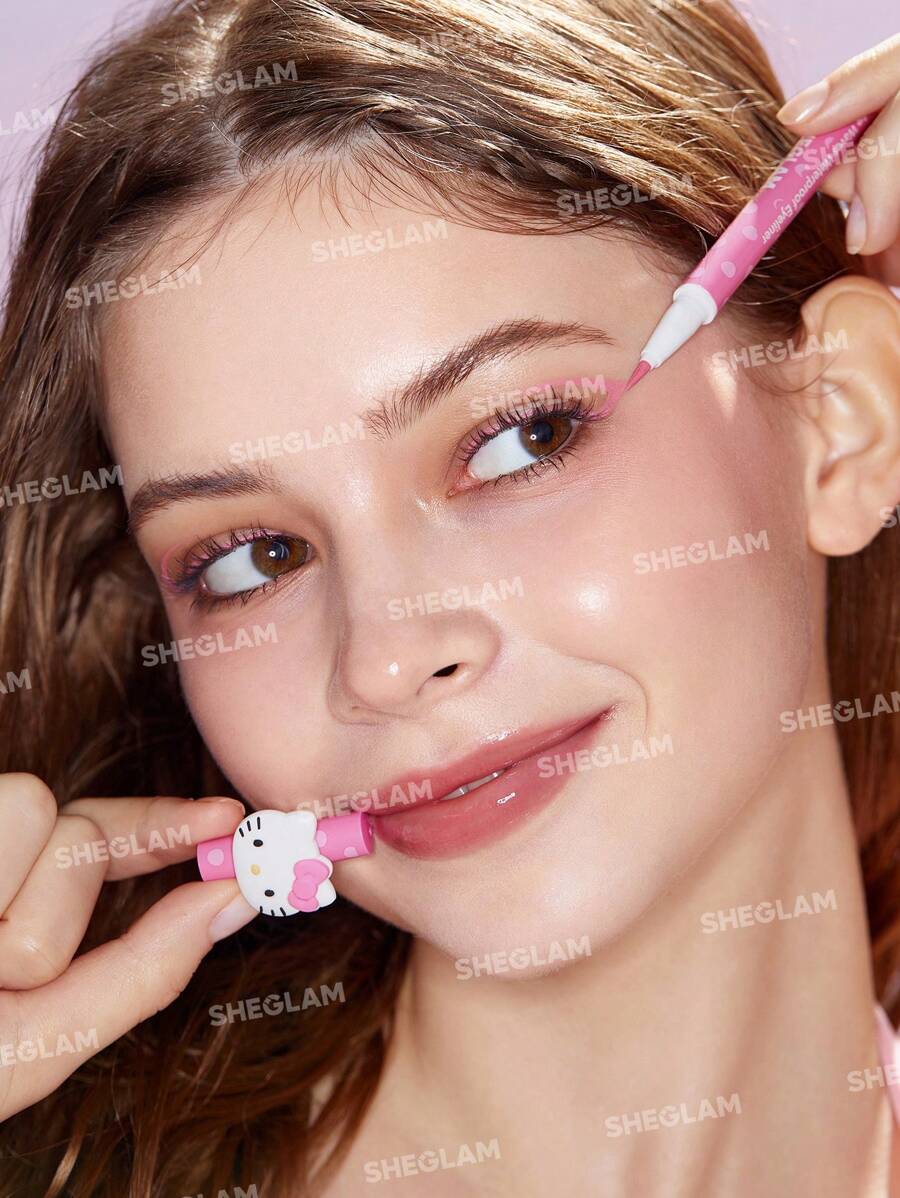 SHEGLAM Hello Kitty Make Waves Pink Winks كحل مقاوم للماء 3 ألوان بلون