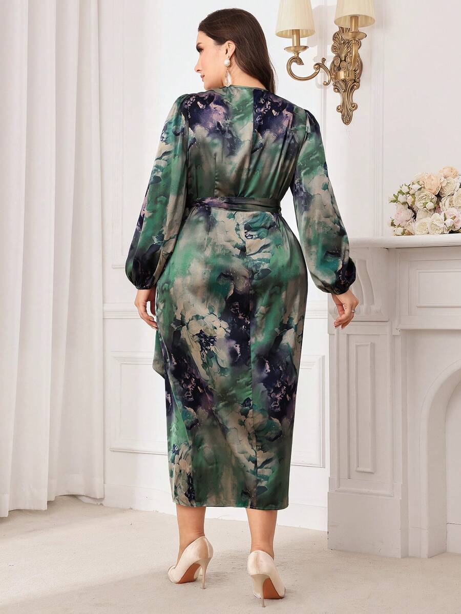 SHEIN Modelyn فستان سهرة طويل تصميم رمضاني أنثوي وأنيق