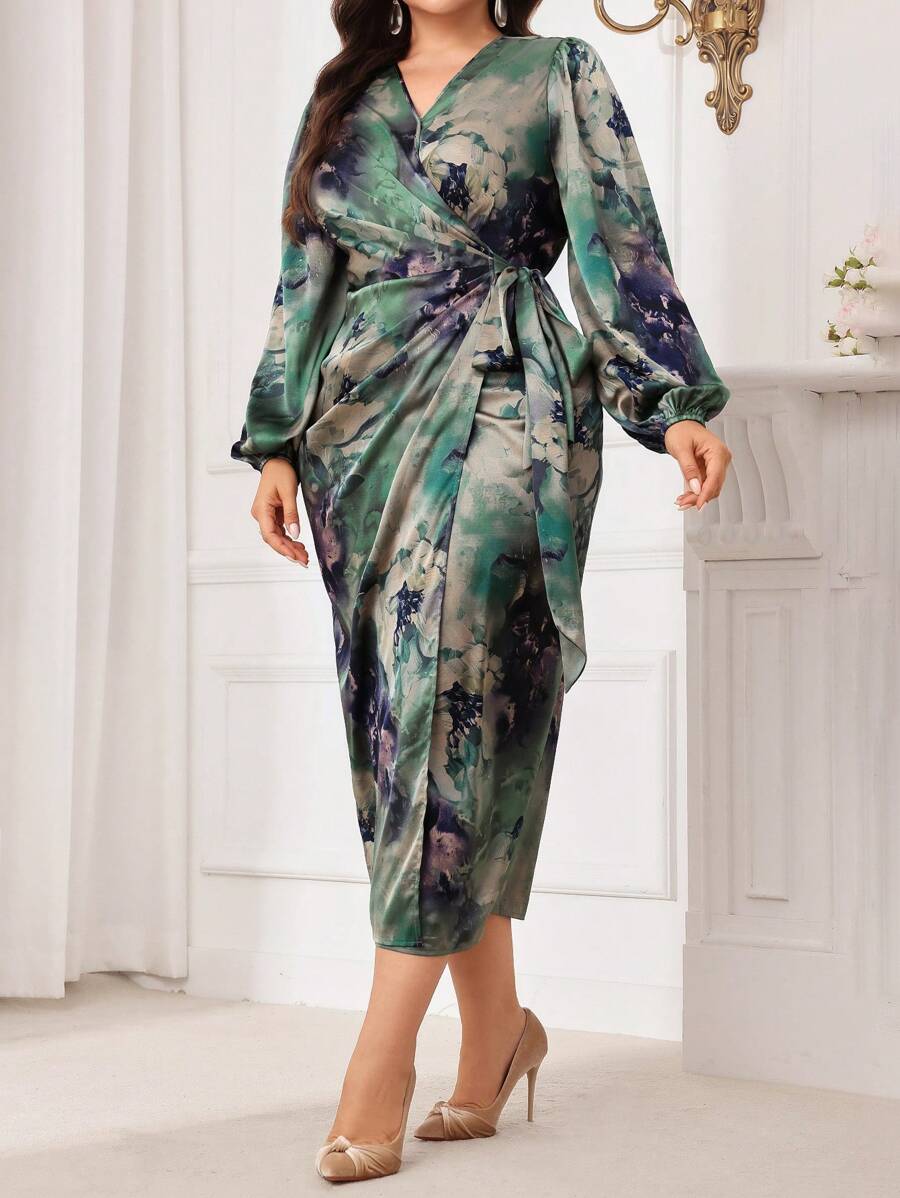 SHEIN Modelyn فستان سهرة طويل تصميم رمضاني أنثوي وأنيق