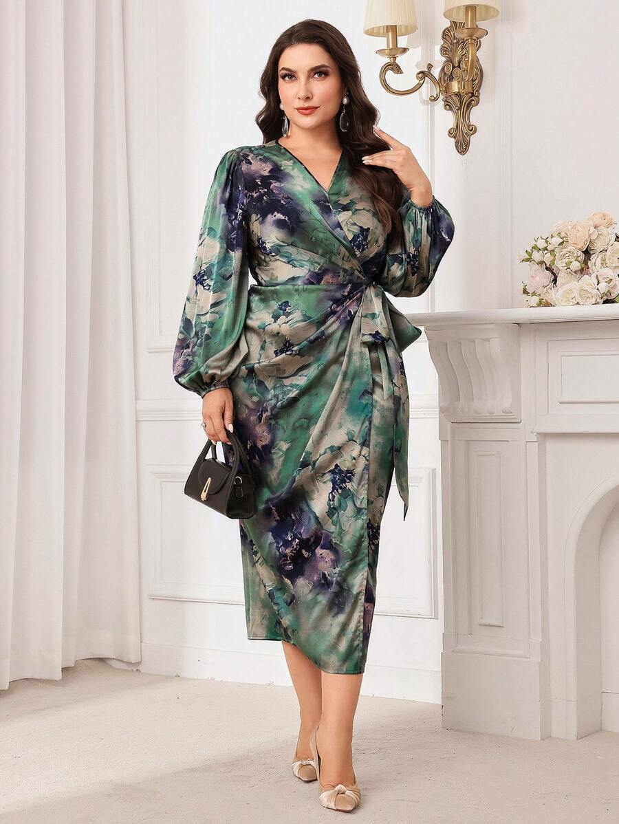 SHEIN Modelyn فستان سهرة طويل تصميم رمضاني أنثوي وأنيق