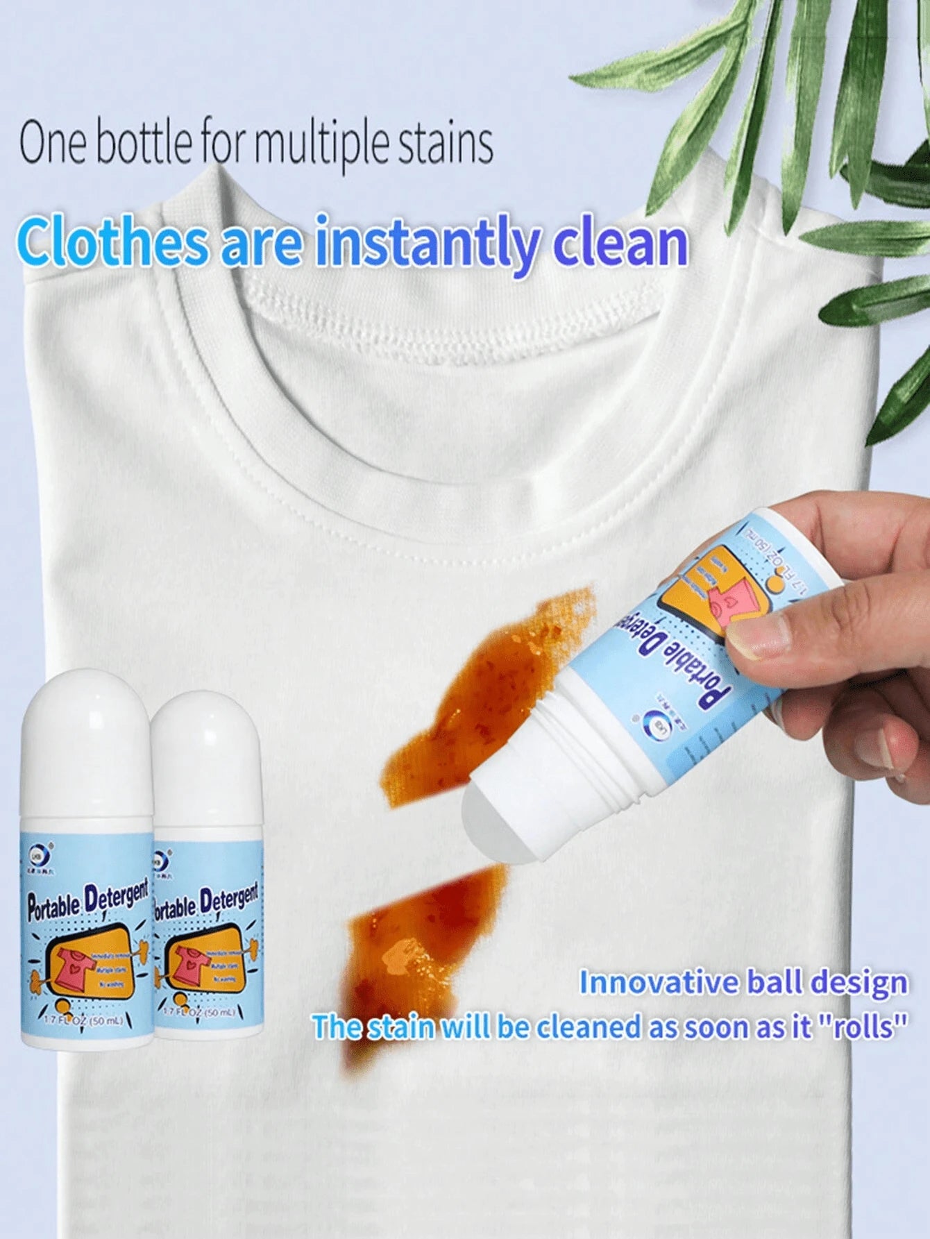 SHEIN  منظف بقع 50مل محمول للملابس والأقمشة