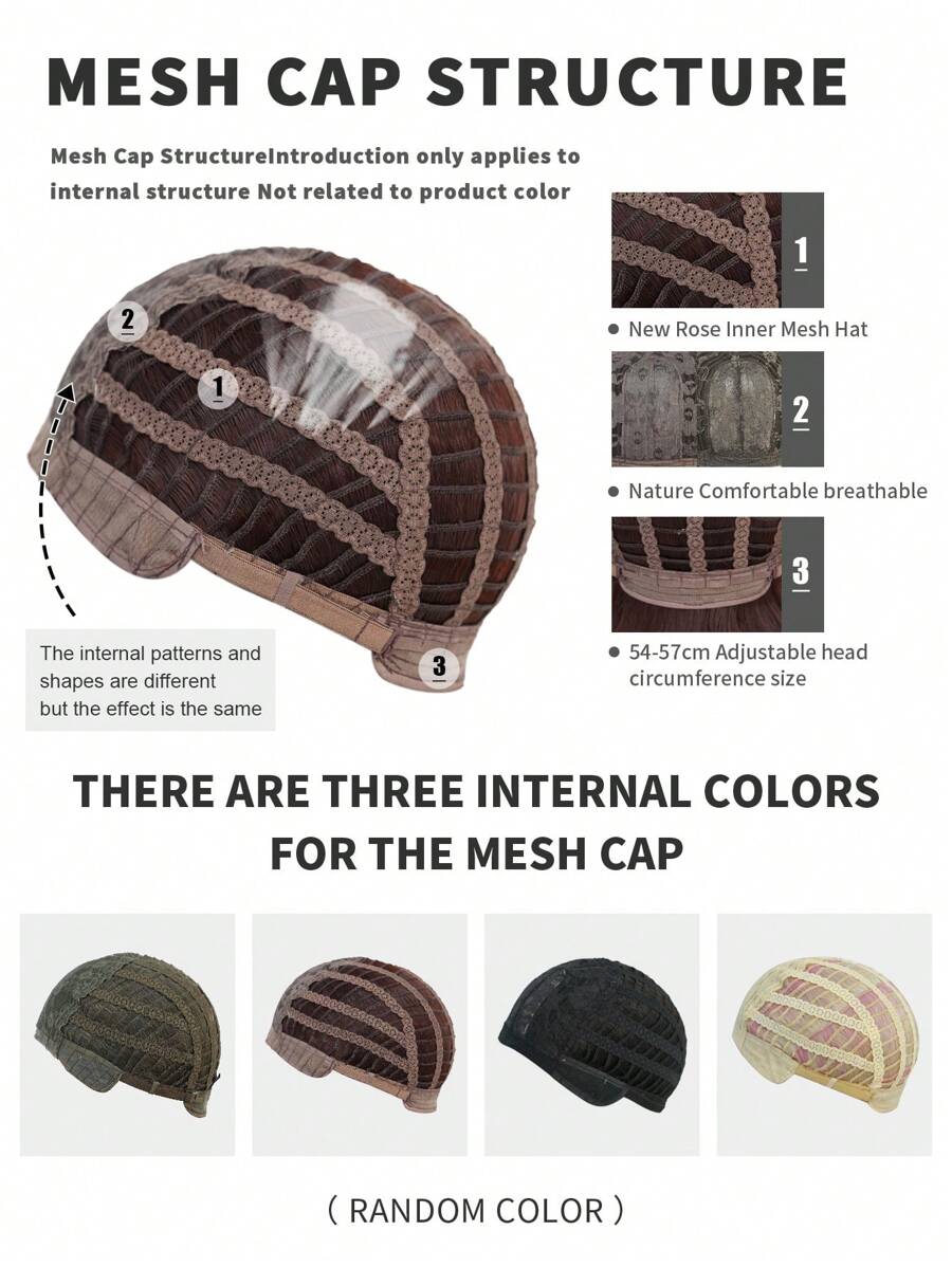 SHEIN باروكة شقراء طويلة مموجة 24 بوصة مقاومة للحرارة