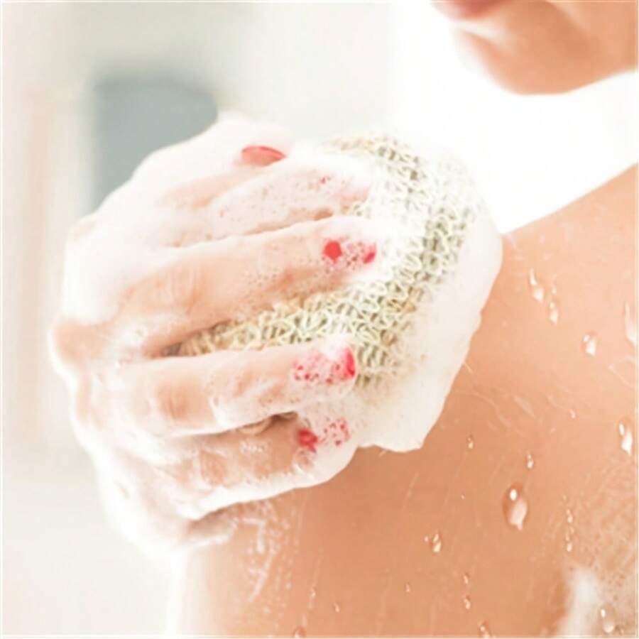 SHEIN حقيبة صابون شبكية من الليف النباتي للحمام والتقشير