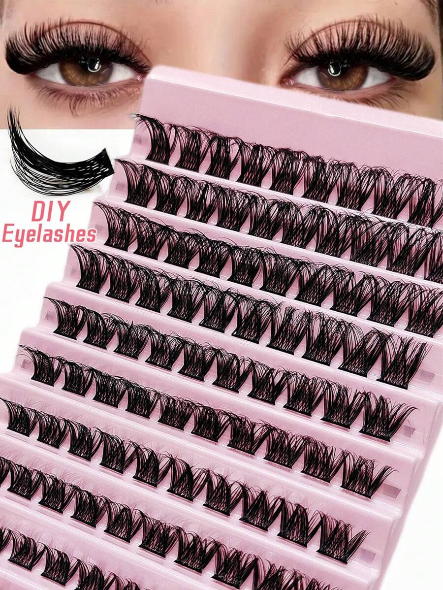 SHEIN Asiteo طقم 100 رموش مانجا  ناعمة وخفيفة