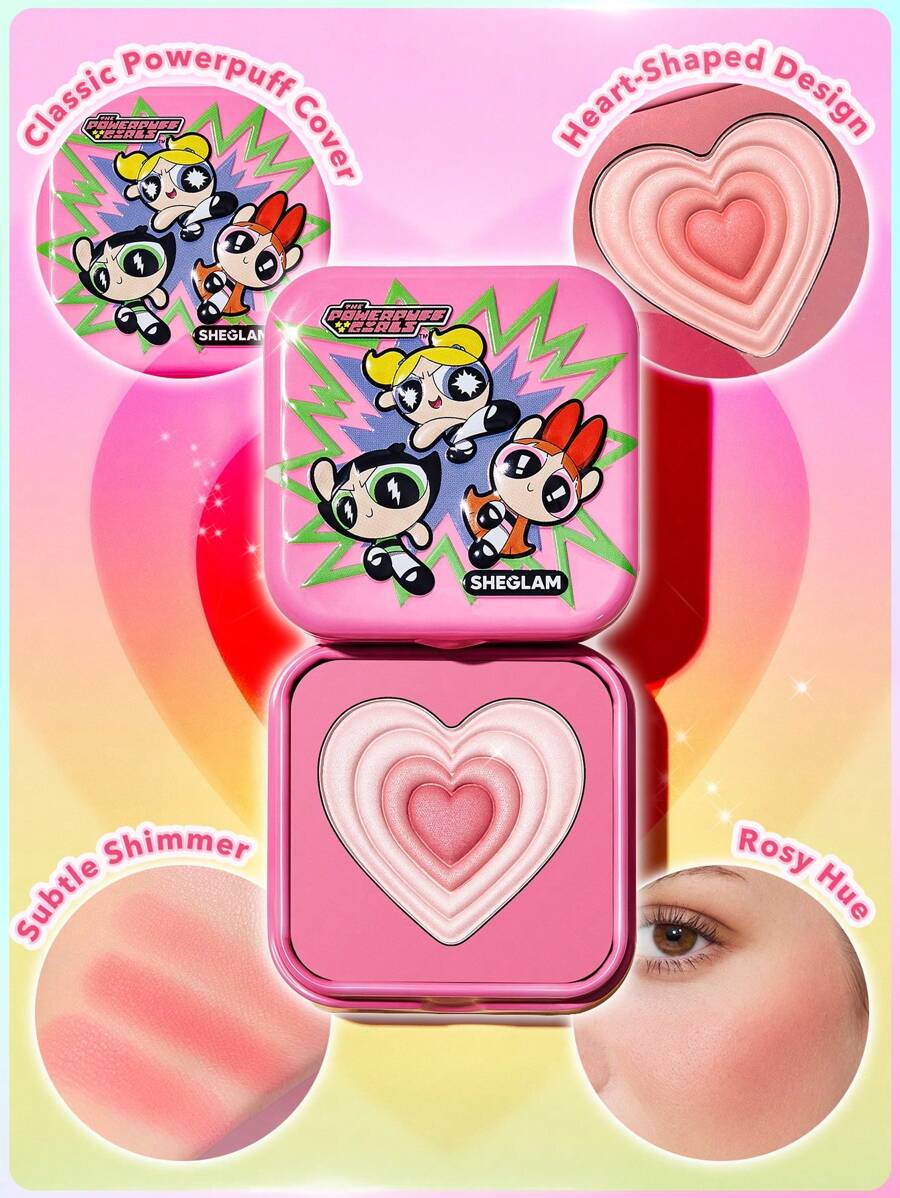 SHEGLAM The Powerpuff Girls Tough Love Utonium  أحمر خدود لامع
